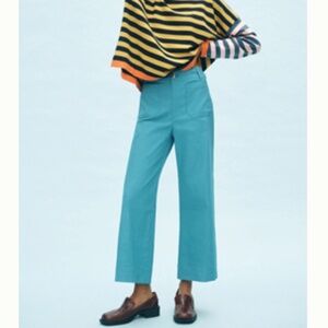 Anthropologie The Colette Magic Fabric Crop Wide-Leg Pants Sz 28T